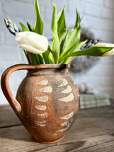 Load image into Gallery viewer, Vintage Hungarian Rustic terracotta Painted Jug