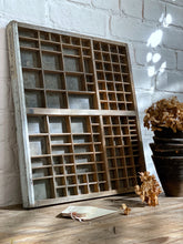 Load image into Gallery viewer, A Vintage French Wooden Letter Press Printers Tray