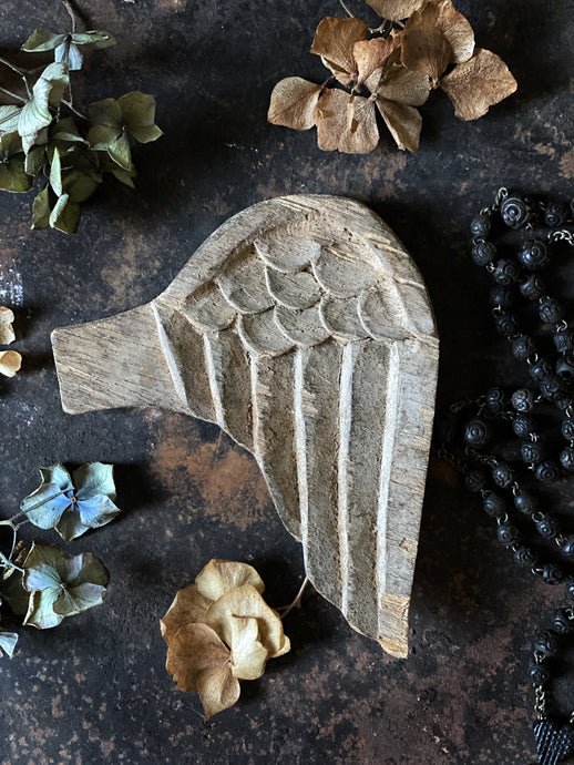 Victorian Salvaged Church Wooden Angel Wing